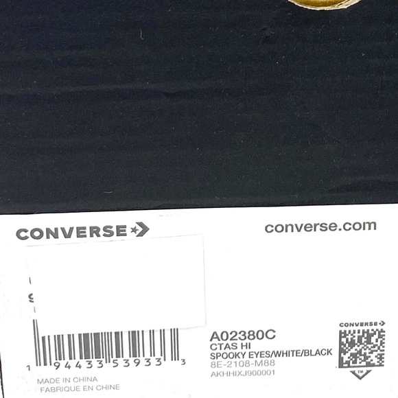 Converse CTAS Hi Spooky Blue High Top Men’s Canvas Sneakers Size Skate A02380C - Picture 8 of 9